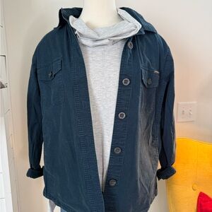 Eddie Bauer Dark Blue Shirt Jacket